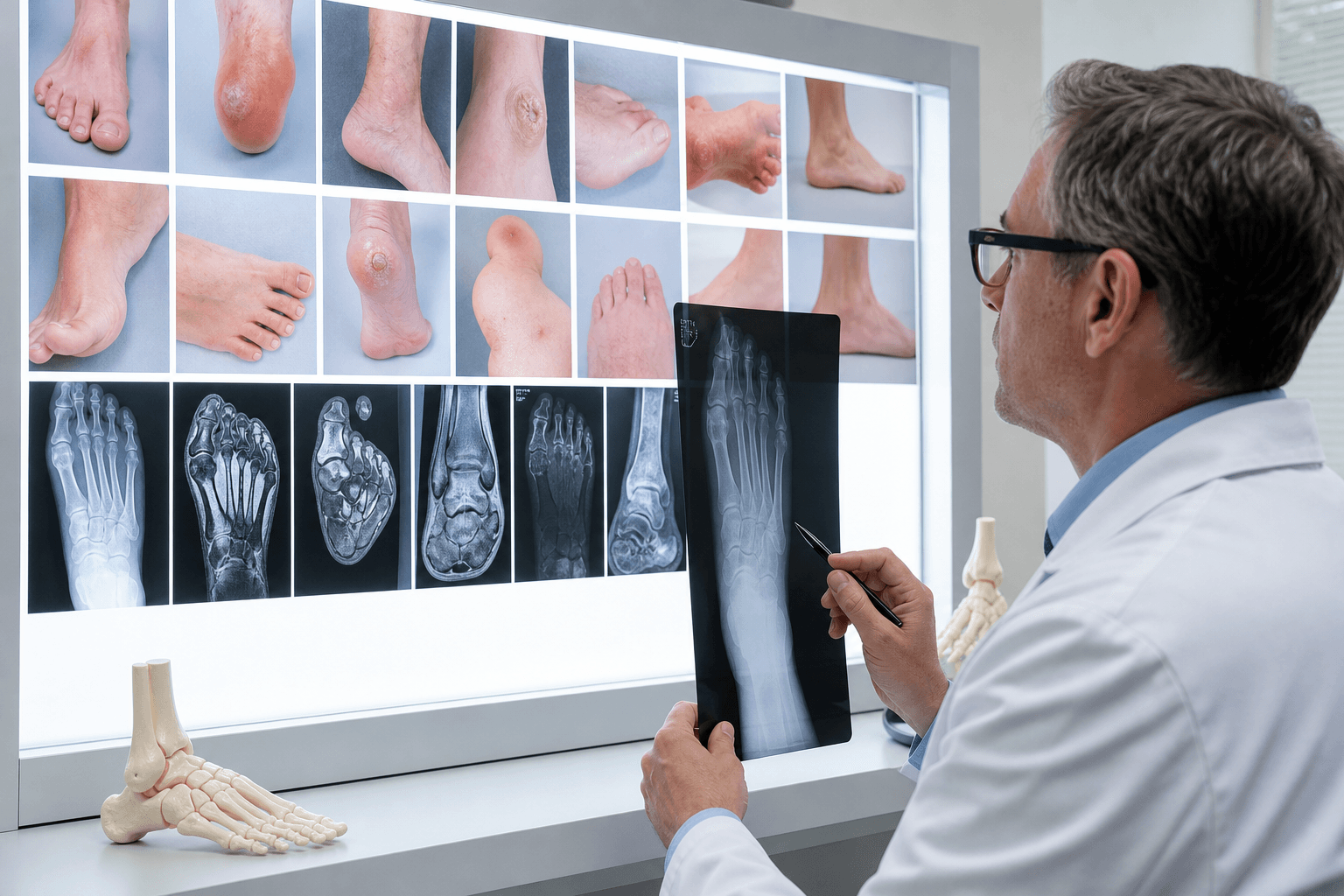 Investigații diagnostic — picior plat dobândit