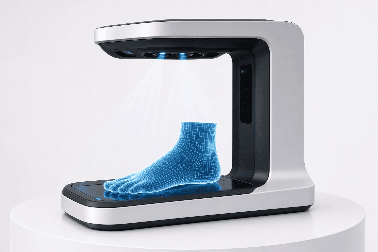Scanare 3D a piciorului pentru realizarea talonetei personalizate