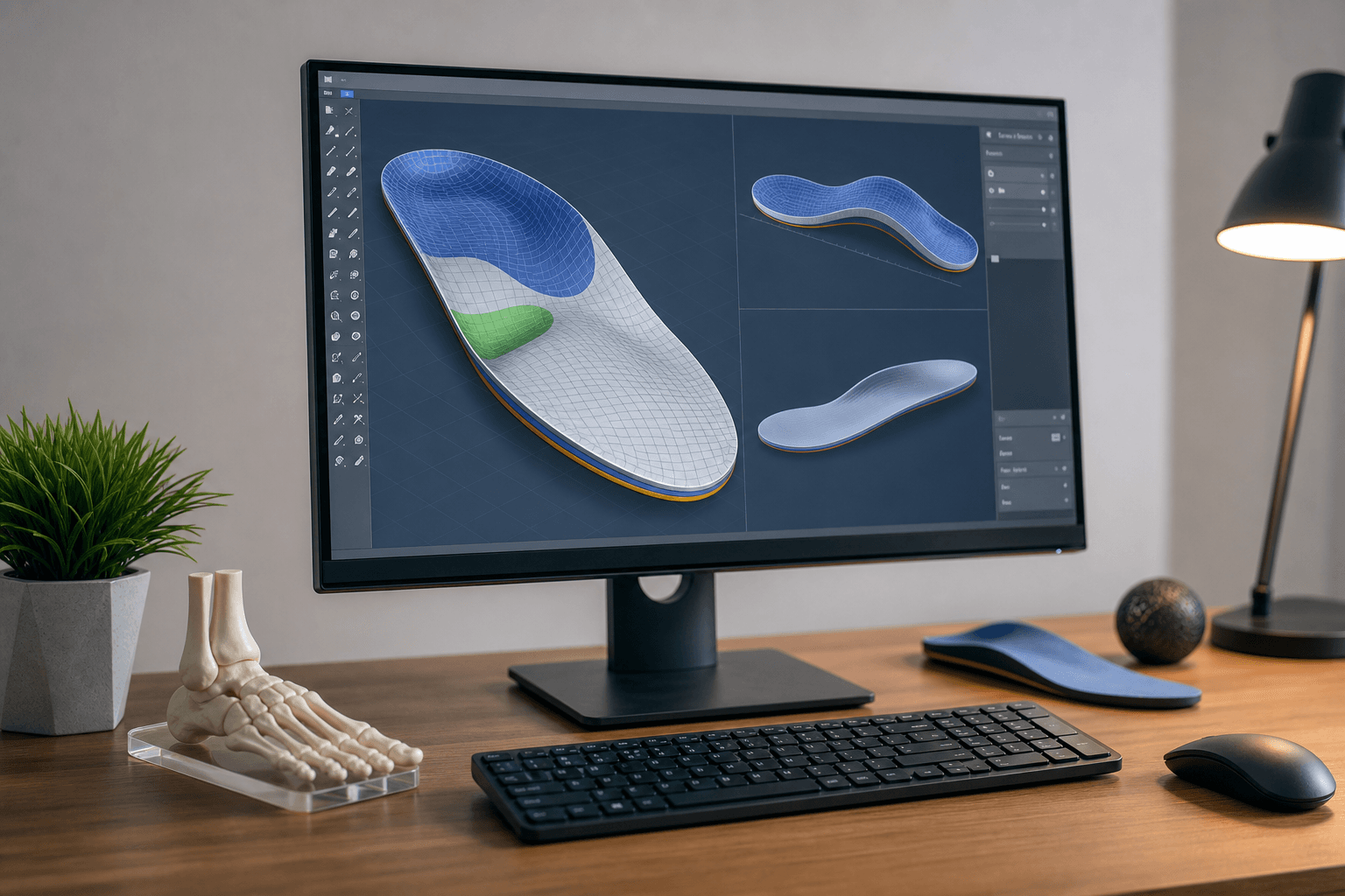 Proiectare digitală a taloneti personalizate pe baza scanării 3D