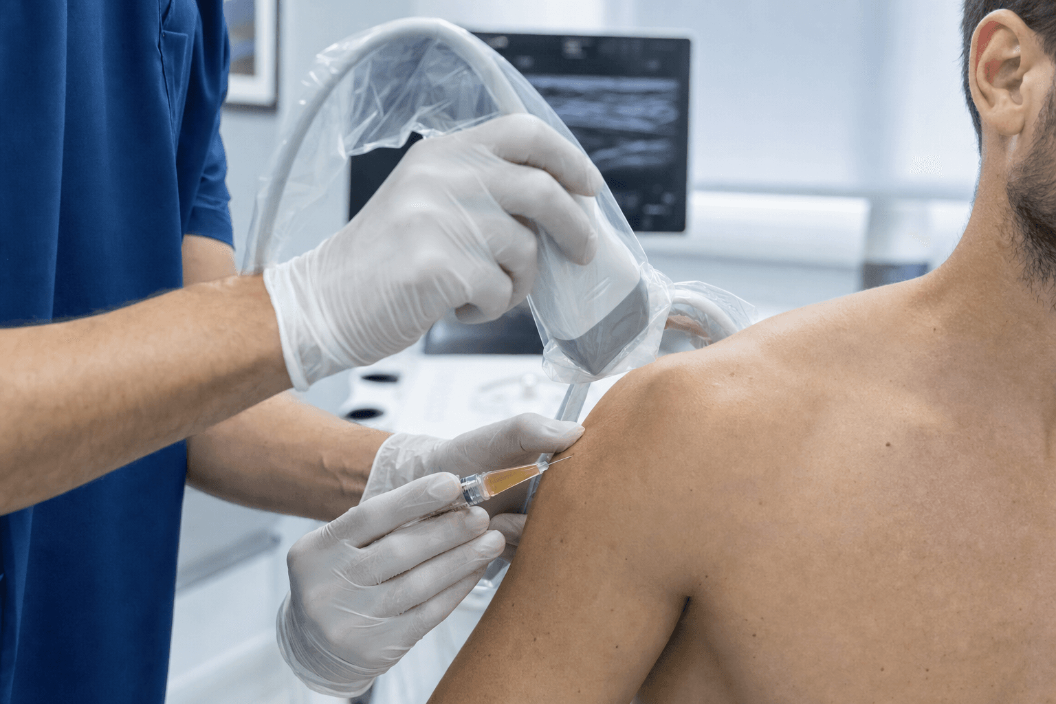Infiltrație PRP la umăr — tratament biologic pentru coafa rotatorilor